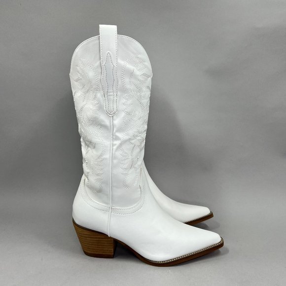 Shoes Womens White Cowboy Boots Poshmark